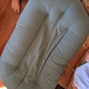 Snuggle Me Organic Newborn Sleeper with cover